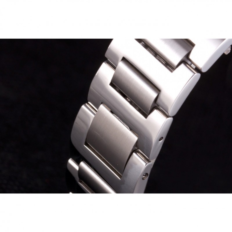High End Replica Watches Cartier Ballon Bleu 42mm White Dial Stainless Steel Case Two Tone Bracelet-5