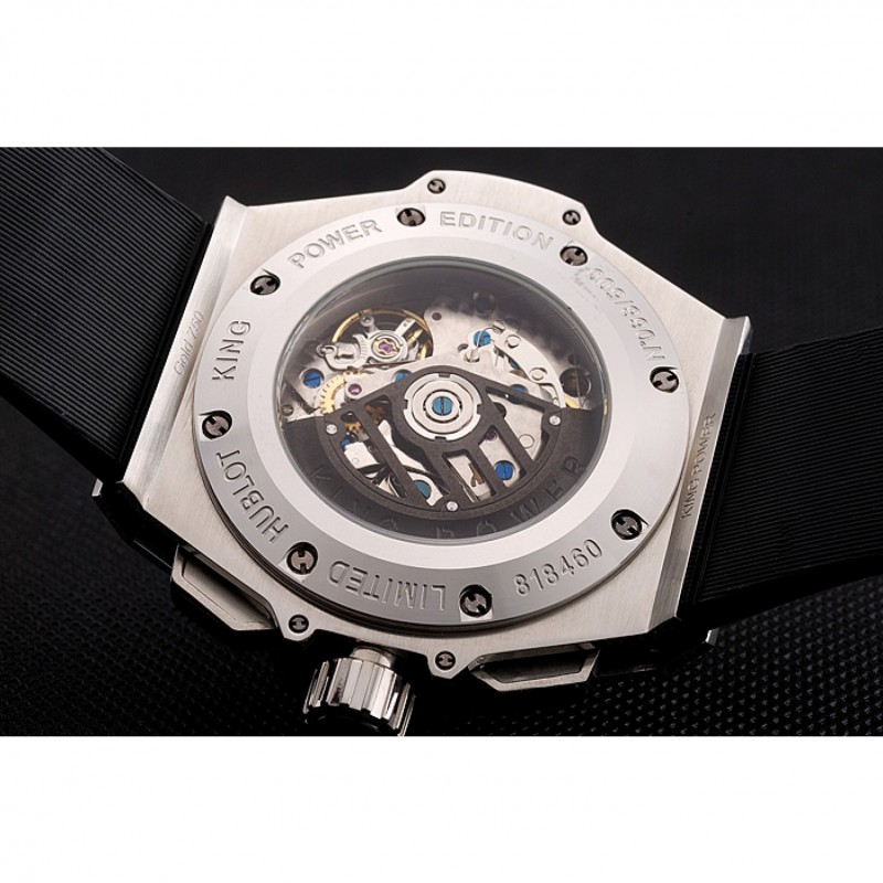 Swiss Hublot King Power Stainless Steel with Rubber Band shb11 621404-7