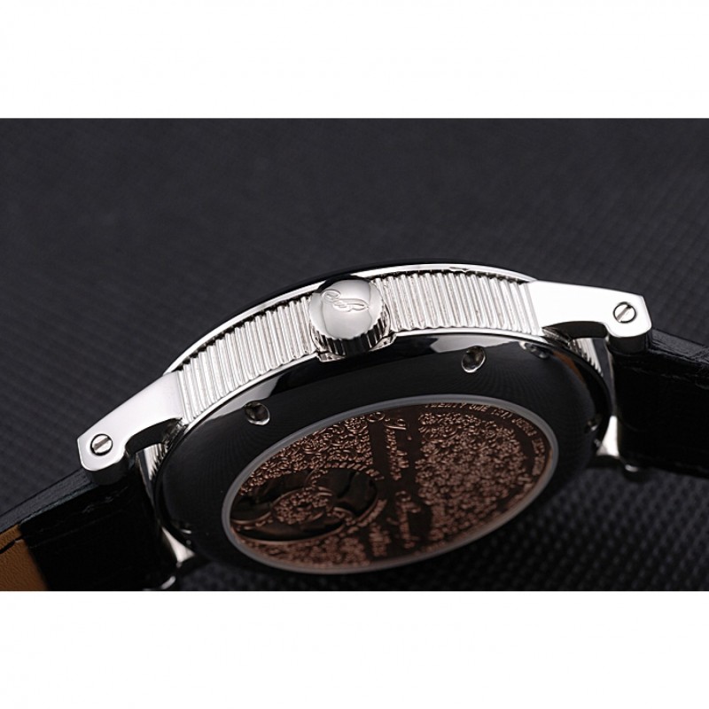 Breguet Classique Complications Stainless Steel Case Black Leather Strap 80158-7