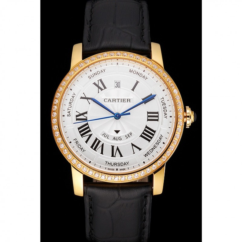 Swiss Cartier Ballon Bleu GMT Silver Dial Rose Gold Case And Bracelet-1