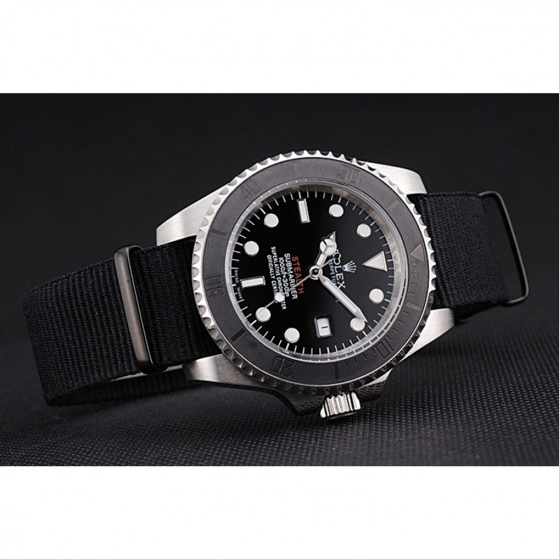 Rolex Submariner STEALTH MK IV Black Fabric Band rl424 621386-4