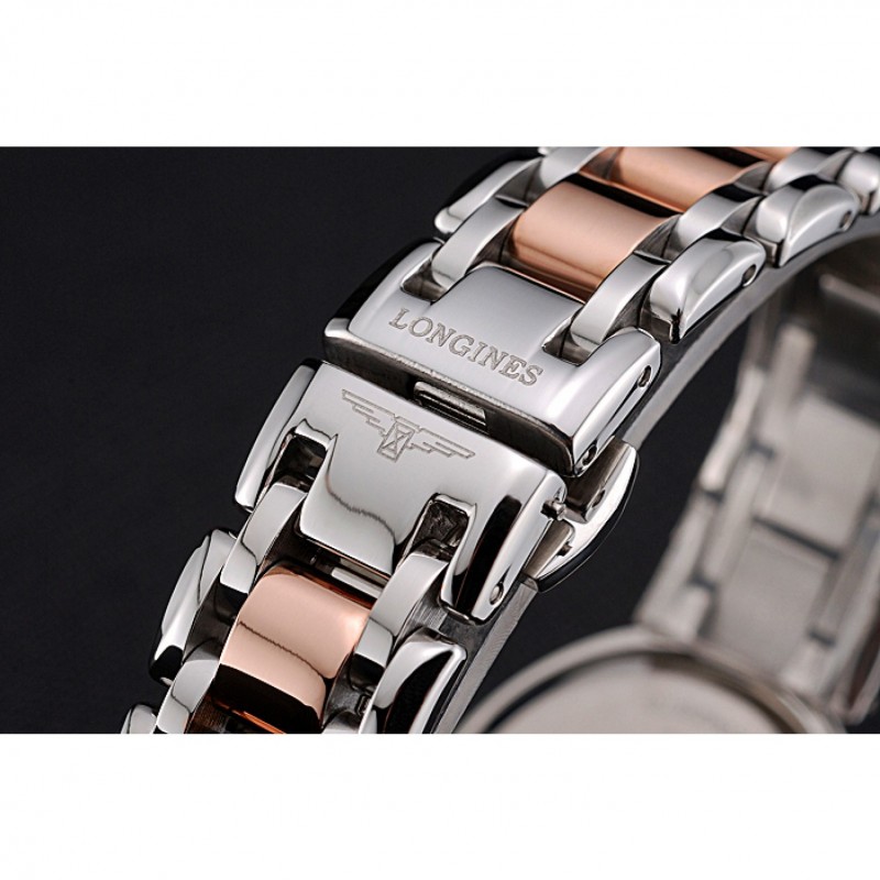 Luxury Replica Watches Longines PrimaLuna Stainless Steel And Gold Case Roman Numerals 622586-5