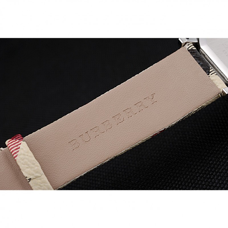 Burberry The City Classic Black Dial Haymarket Bracelet 622568-7