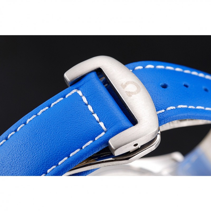 Omega Seamaster Planet Ocean Blue Dial Blue Leatherl Bracelet 622538-5