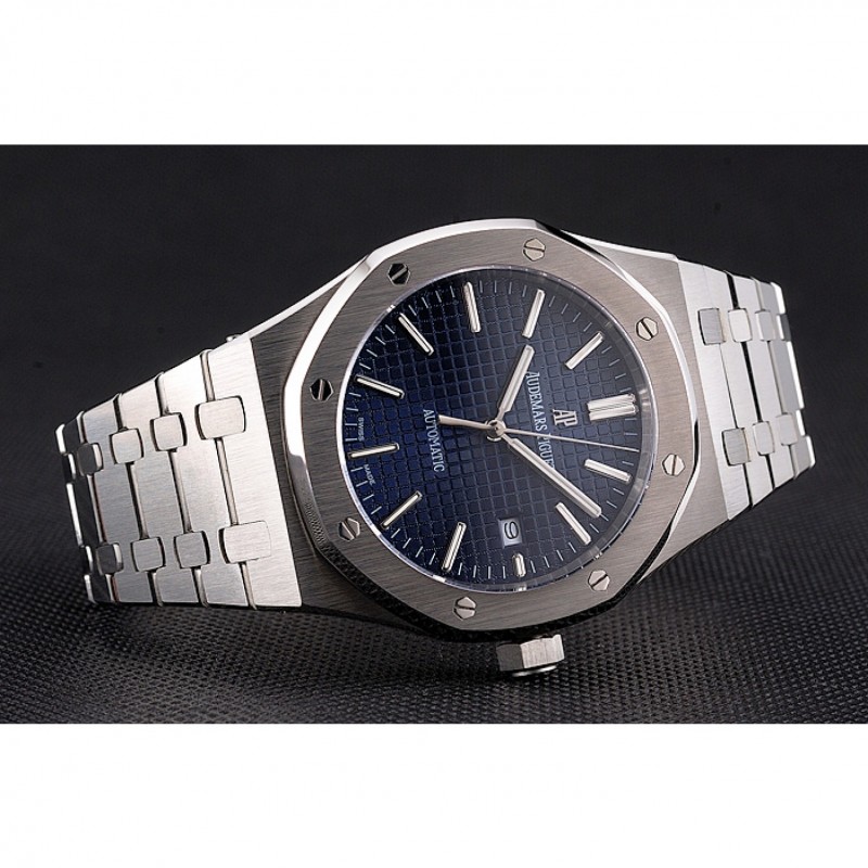 Swiss Audemars Piguet Royal Oak Blue Dial Stainless Steel Case And Bracelet-3