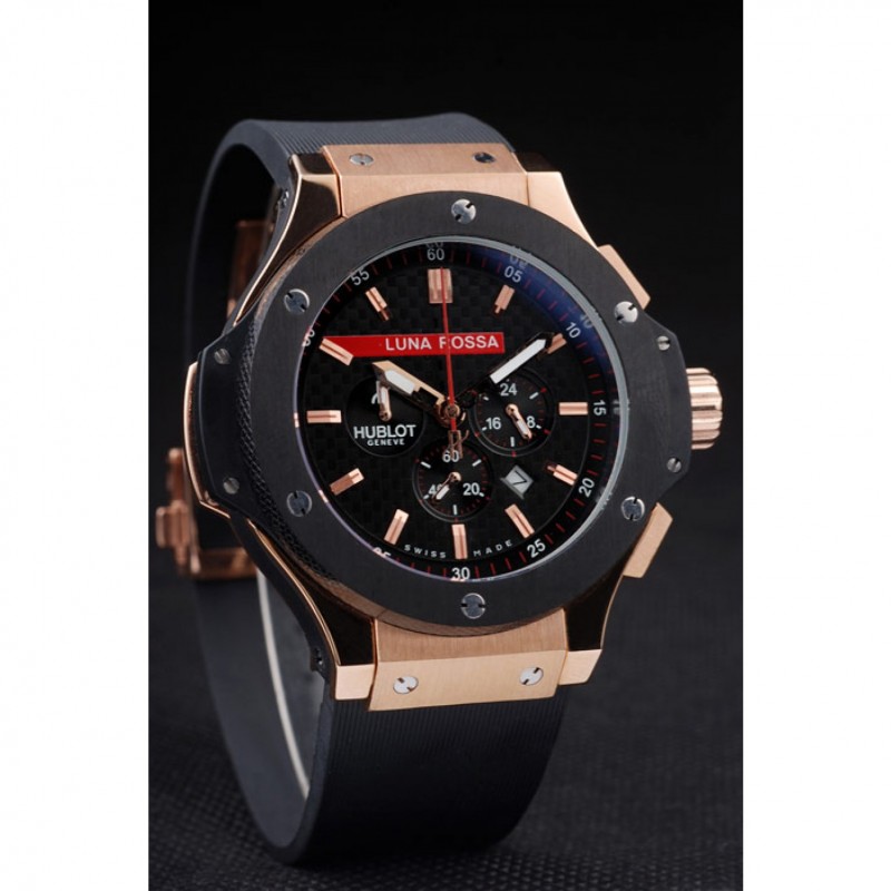 Luxury Hublot Limited Edition Luna Rosa Gold Dial Watch-2