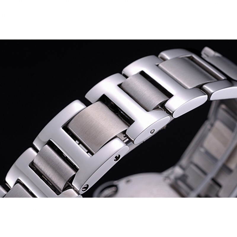 Swiss Cartier Ballon Bleu de Cartier White Dial Roman Numerals Stainless Steel Bracelet 622555-5