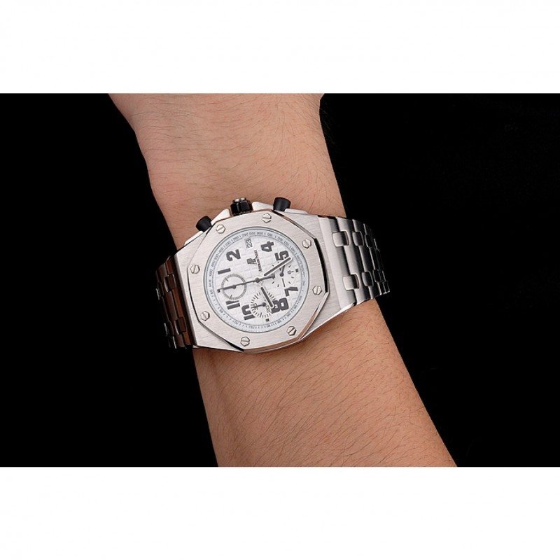 Audemars Piguet Royal Oak Offshore White Dial Stainless Steel Case And Bracelet-7