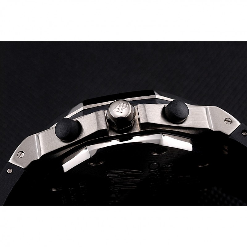 Swiss Audemars Piguet Royal Oak Offshore White Dial Stainless Steel Case Black Rubber Strap 622853-8