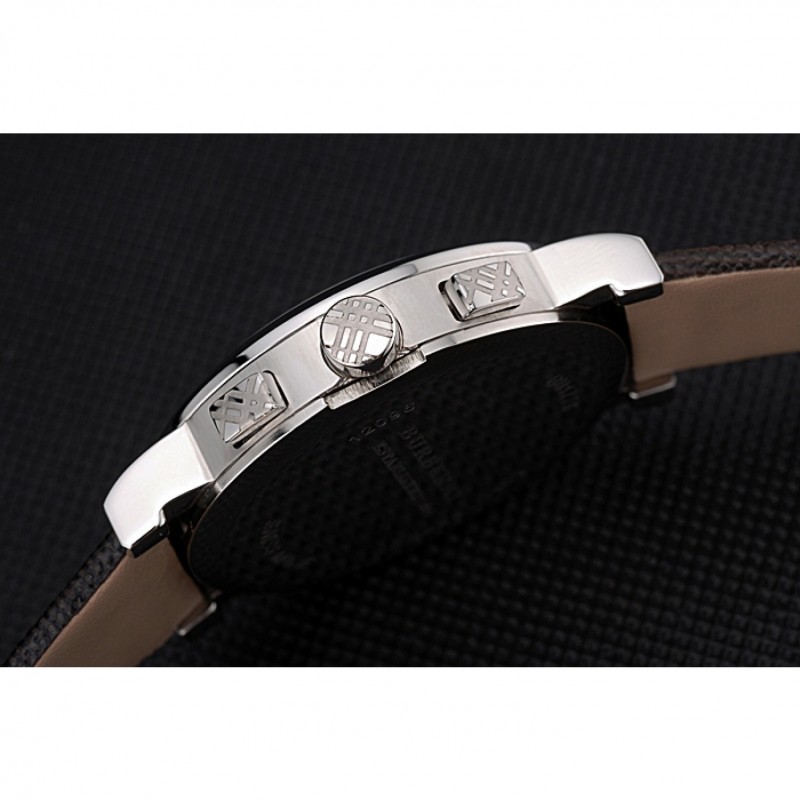Burberry The City Classic Chronograph Brown Dial Smoked Trench Bracelet 622571-5