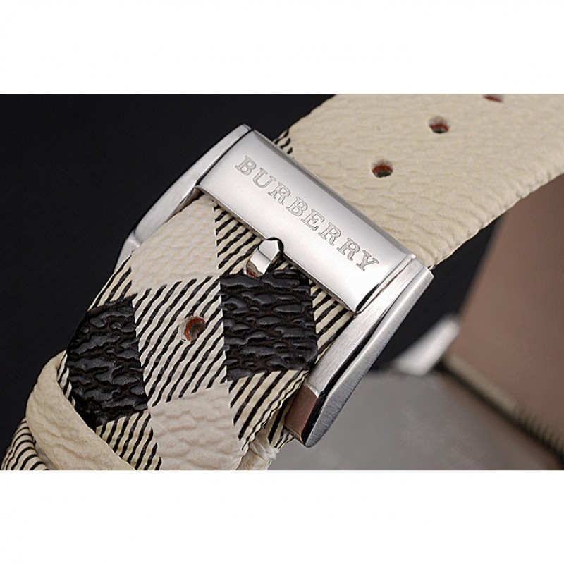 Burberry The City Classic Black Dial Haymarket Bracelet 622568-8
