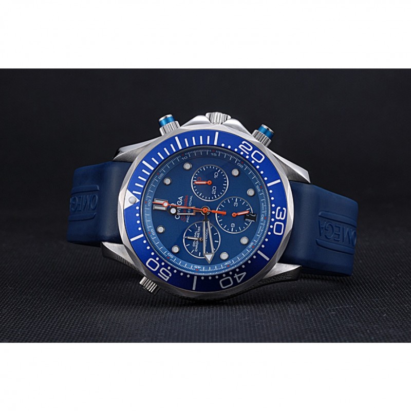 Luxury Replica Watches Omega Seamaster Professional Emirates Team 2013 Blue 622045-4