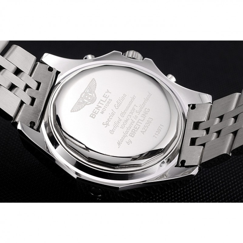 Breitling Bentley 6.75 Speed Blue Dial Stainless Steel Case And Bracelet 622214-7