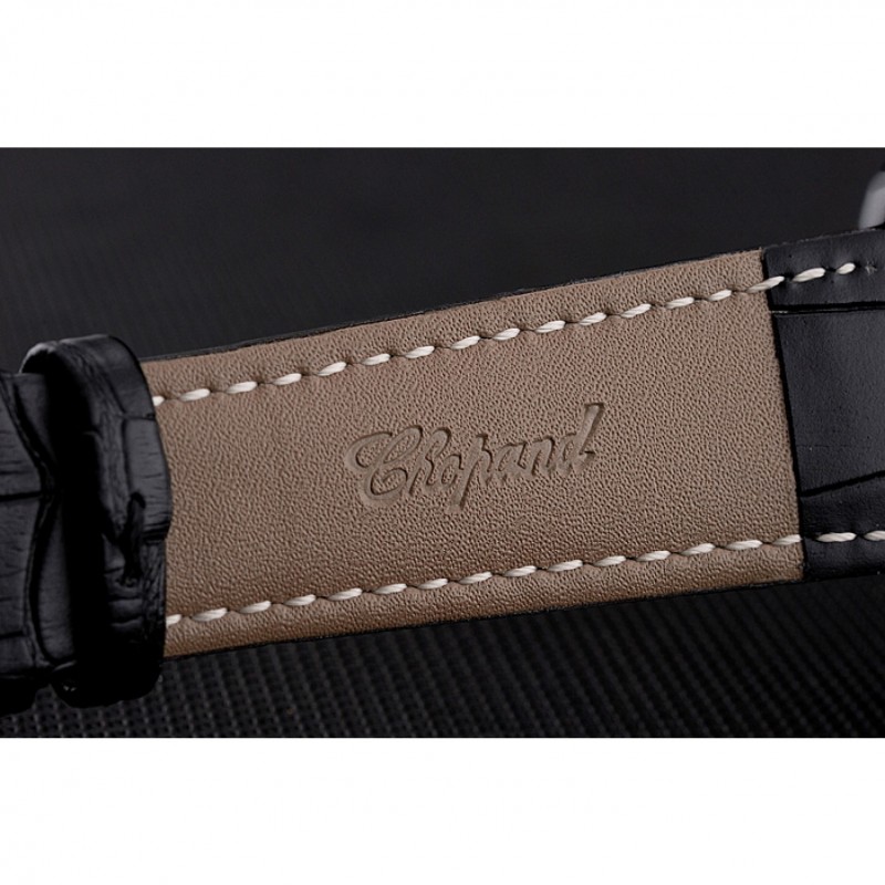 Chopard Mille Miglia GTS White Dial Black Leather Bracelet 1453999-5