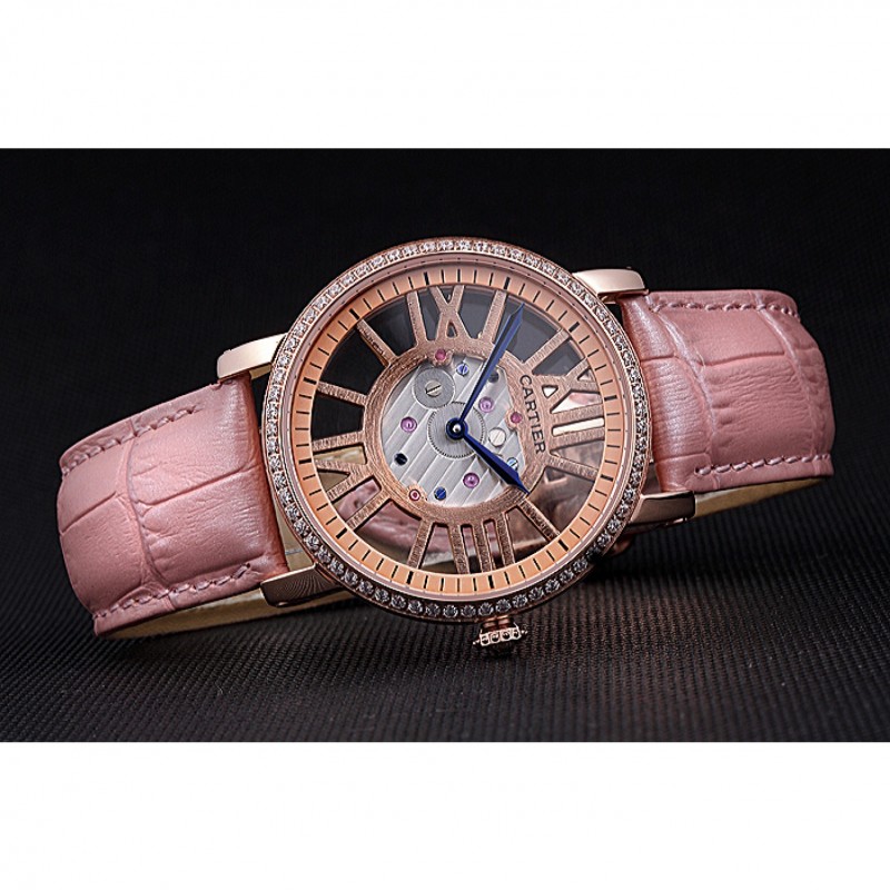 Cartier Rotonde Skeleton Flying Tourbillon Light Pink 621960-3