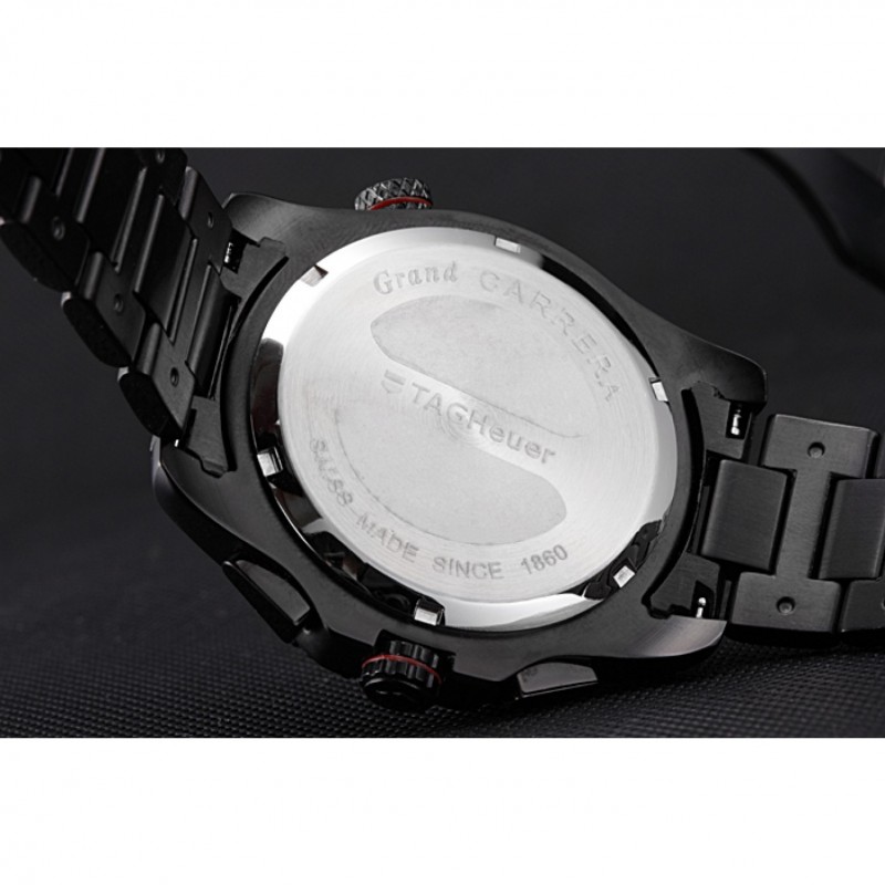 Tag Heuer Carrera Black Stainless Steel Case White Dial 98242-7