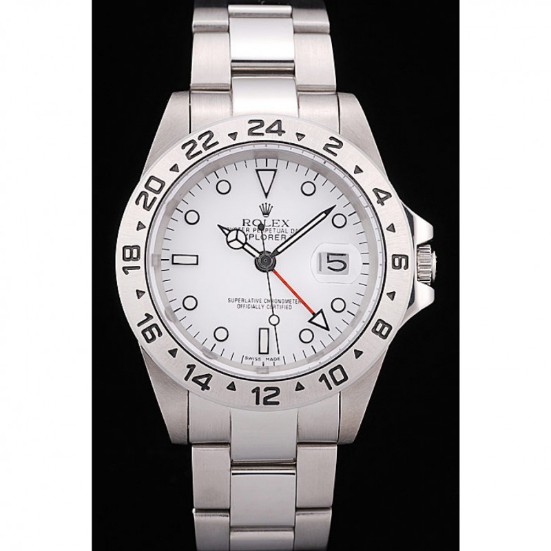 SS Rolex Explorer Stainless Steel Bezel White Dial-1
