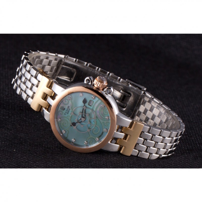 High Quality Replica Watches Tudor Clair de Rose White Dial Two Tone Band 621495-4