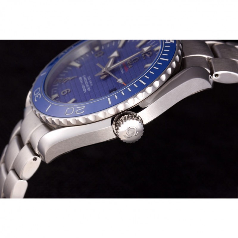 High End Omega James Bond Skyfall Watch with Blue Dial and Blue Bezel om230 621382-5