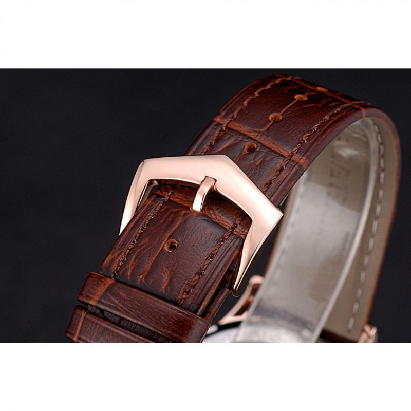 Patek Philippe Calatrava Rose Dial Rose Gold Case Brown Leather Strap 622836-5