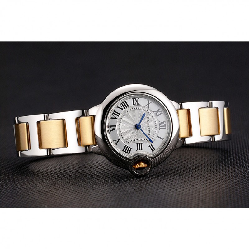 Cartier Ballon Bleu 30mm White Dial Stainless Steel Case Two Tone Bracelet-3