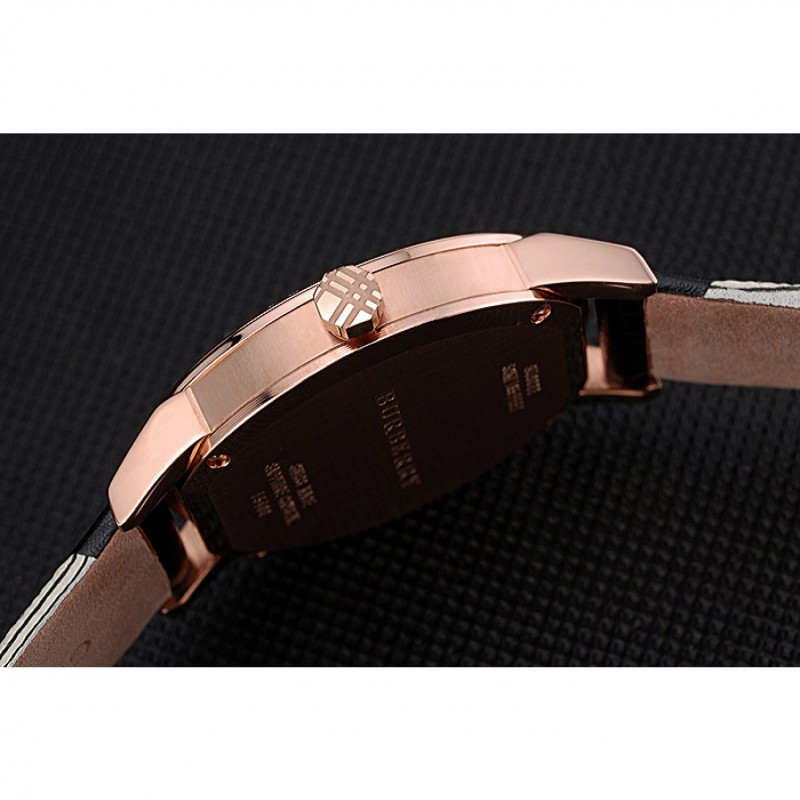 Burberry The City Classic Diamonds Case Black Dial Black Bracelet 622569-5
