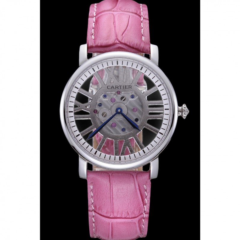 Cartier Rotonde Skeleton Flying Tourbillon Pink 621973-1