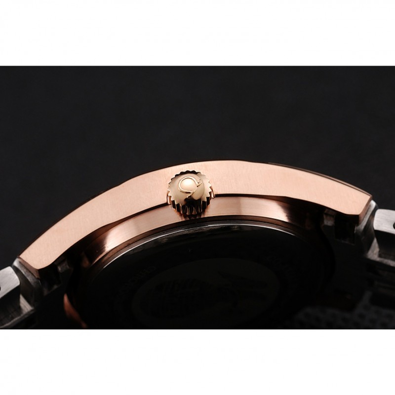 Omega De Ville Ladies Blue Dial Rose Gold Case Two Tone Bracelet 1453784-8