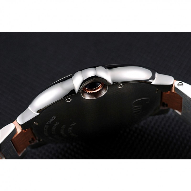 Swiss Cartier Ballon Bleu 42mm Silver Dial Stainless Steel Case Two Tone Rose Gold Bracelet 622875-8