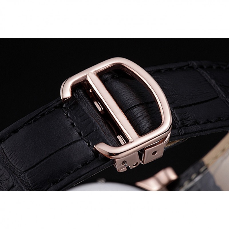 Cheap Cartier Rotonde Flying Tourbillon Black Dial 621944-5