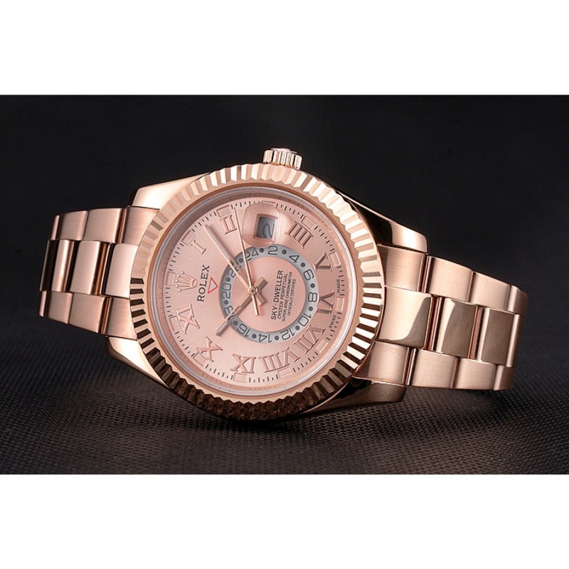 Rolex Sky Dweller Rose Gold Dial Rose Gold Case And Bracelet-4