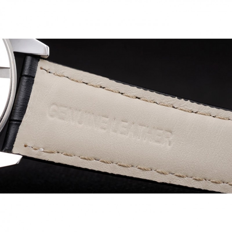 SS Replica Watches Tag Heuer Swiss Carrera Tachymeter Bezel Black Leather Strap Checkered Brown Dial-7