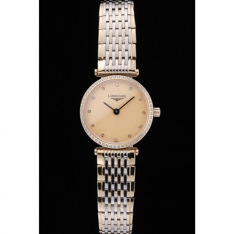 Longines La Grande Classique Champagne Dial Two Tone Bracelet Femme 622137-1