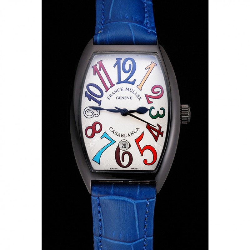 Franck Muller Casablanca Blue Croco Leather Band 621643-1