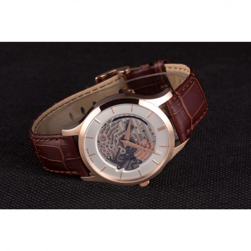 High Quality Replica Watches Chopard Skeletek Rose Gold Watch cp90 621369-3