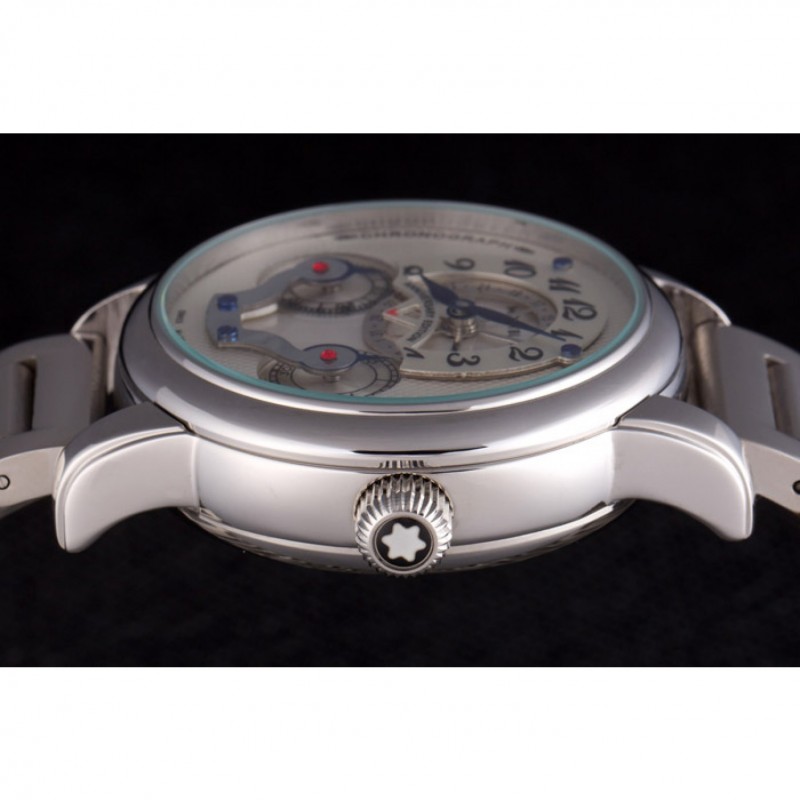 SS Replica Watches Montblanc Nicolas Rieussec Anniversary Edition Stainless Steel Bracelet 621629-5
