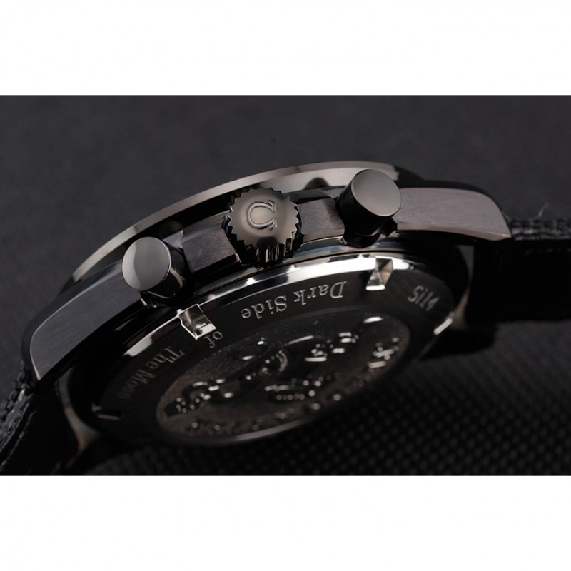 High Quality Omega Speedmaster Professional Apollo 13 Silver Snoopy Award White Dial Black Case Black Nylon Strap-8