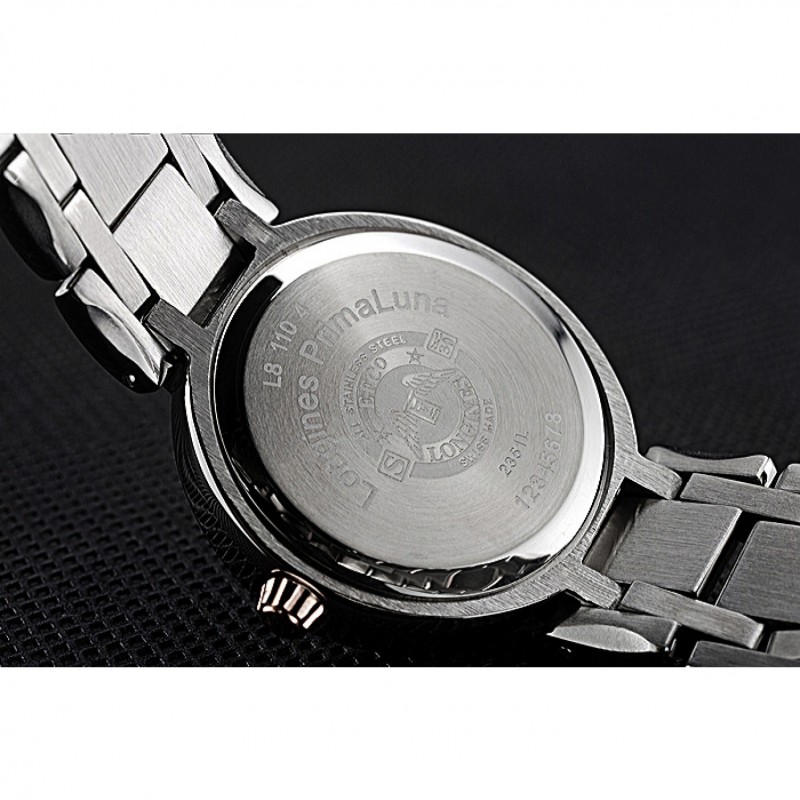 Longines PrimaLuna Stainless Steel And Gold Diamond Case 622585-8