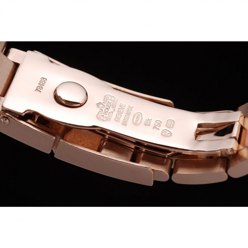 Rolex Daytona Rose Gold Plated Stainless Steel Bezel Rose Gold Dial-5
