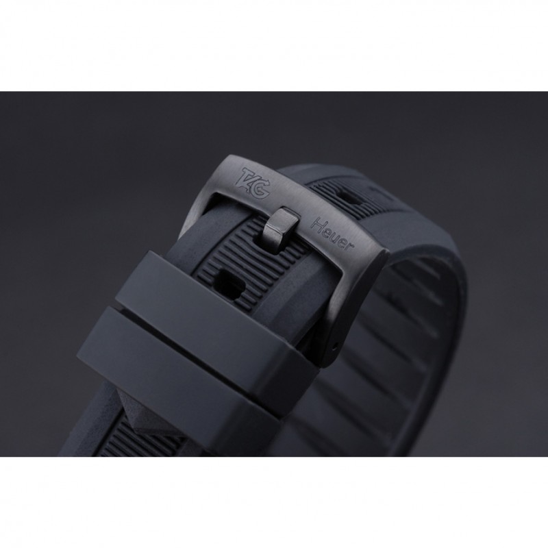 Best Tag Heuer Formula One Grande Date Black Dial Rubber Bracelet 622275-5