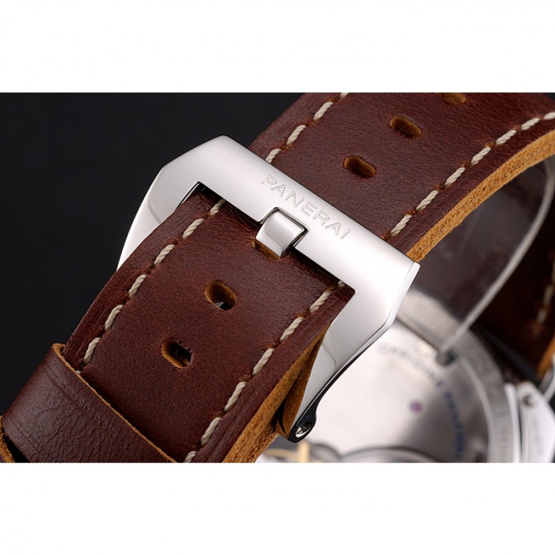 Cheap Replica Watches Panerai Radiomir Vintage SLC PAM425 Black Dial Stainless Steel Case Brown Leather Strap-5