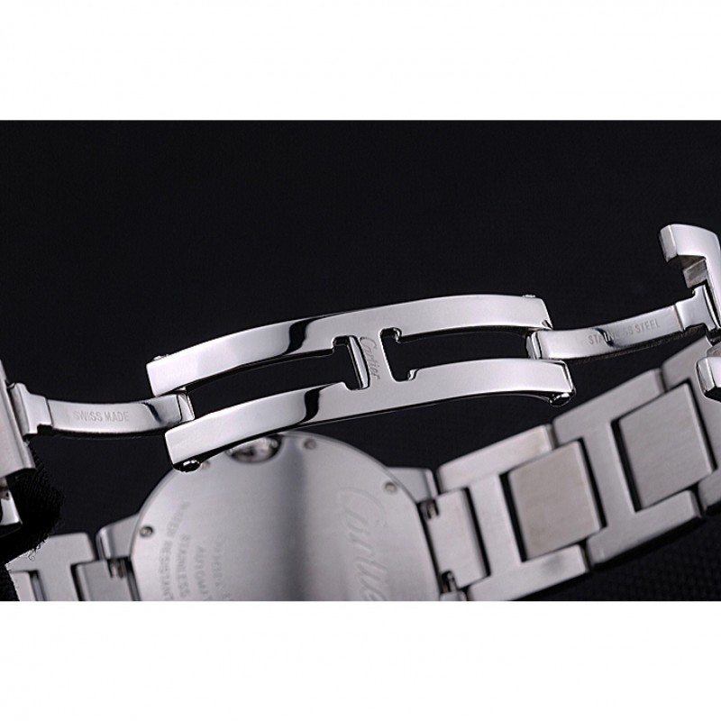 Swiss Cartier Ballon Bleu de Cartier White Dial Roman Numerals Stainless Steel Bracelet 622555-8