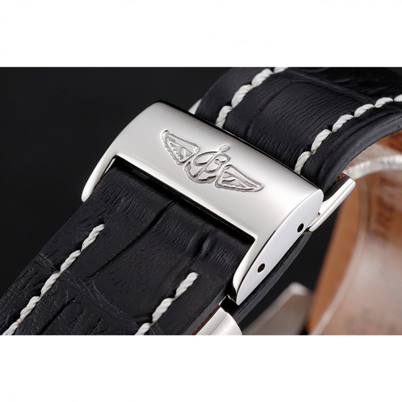 High End Replica Watches Breitling Bentley Mulliner Tourbillon Yellow Dial Stainless Steel Case Black Leather Strap 622730-5