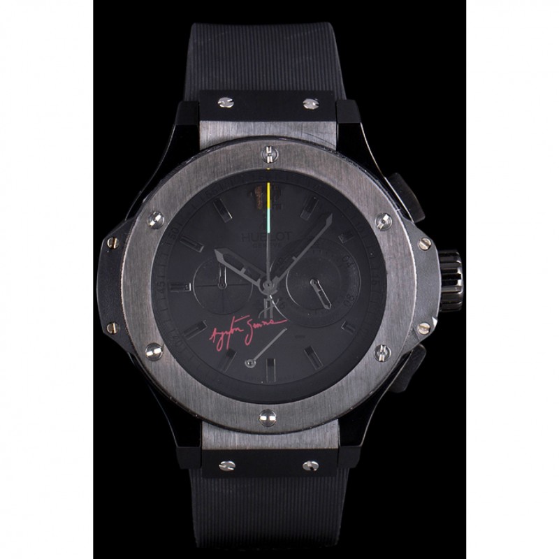 Luxury Replica Watches Hublot Limited Edition Ayrton Senna Black Dial Watch-1