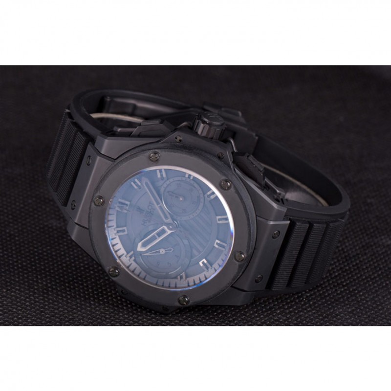 Swiss Hublot King Power Black Dial with Rubber Band shb10 621403-4
