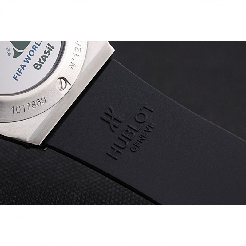 Luxury Replica Watches Hublot Big Bang Unico Bi-Retrograde Chrono King Stainless Steel Case Black Rubber Strap 622770-7
