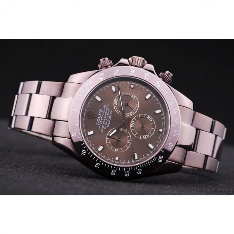 Rolex Daytona Copper Stainless Steel Bezel Brown Dial 7477-4