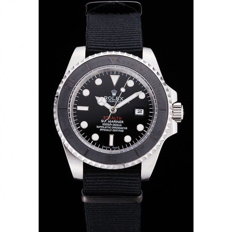 Rolex Submariner STEALTH MK IV Black Fabric Band rl424 621386-1