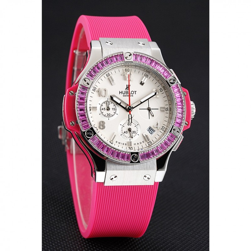 Hublot Big Bang Tutti Frutti Pink Strap White Dial-2