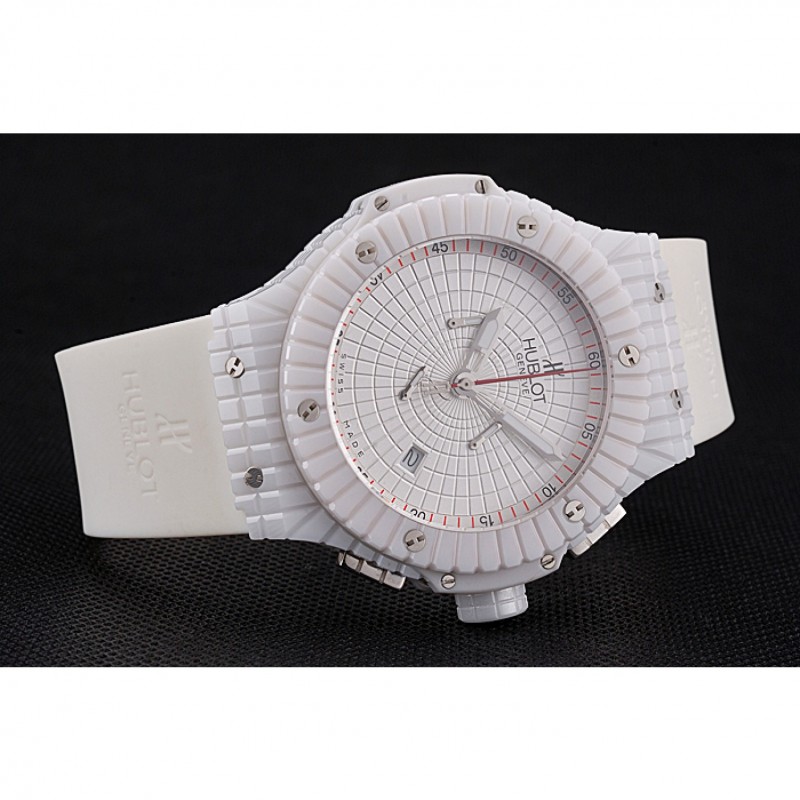 Cheap Hublot Big Bang Caviar White Dial-3